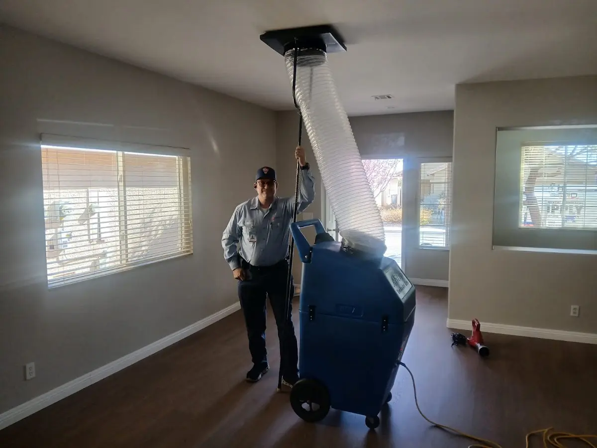 Professional Dryer Vent Cleaning work inside a Carpinteria home